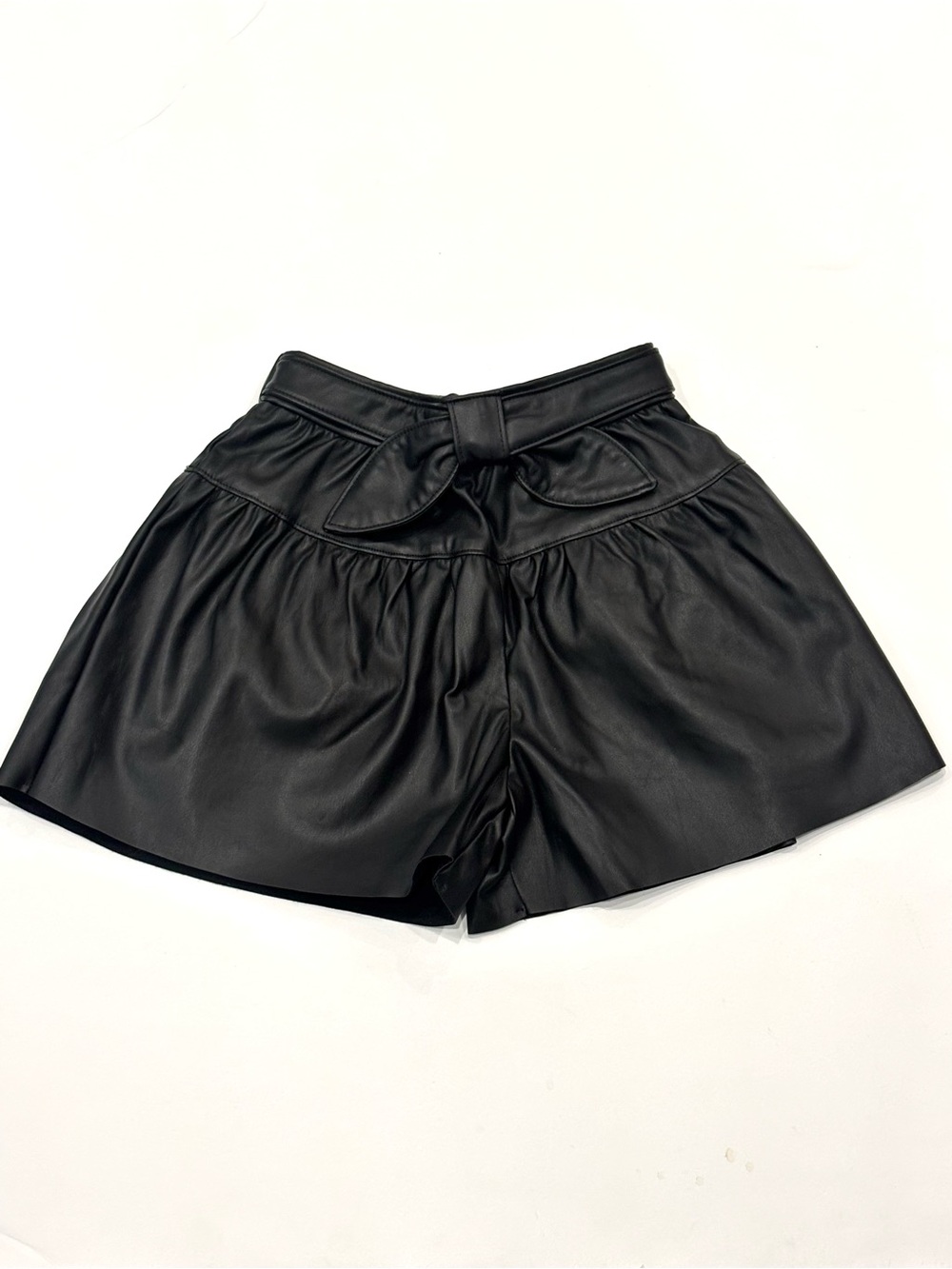 Mayoral Black Faux Leather pleather Shorts